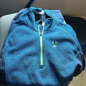 Spyder Blue Quarter-Zip Pullover